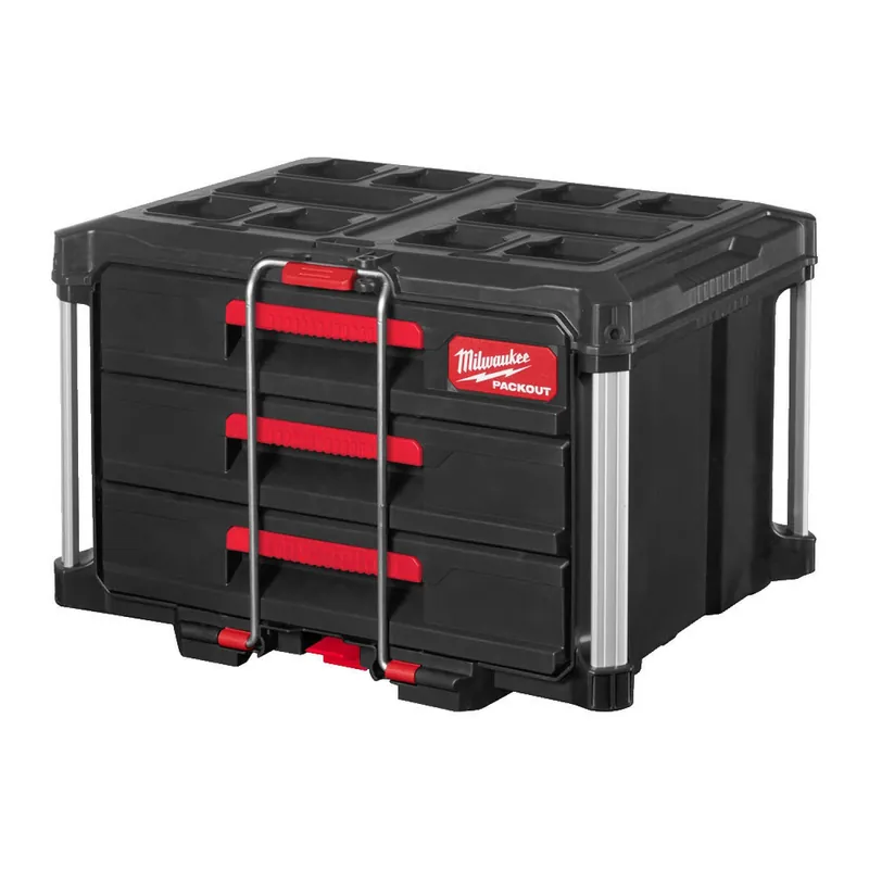 Milwaukee 4932472130 Packout - Boîte à outils - 3 tiroirs