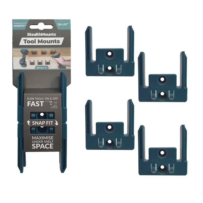 StealthMounts TM-MK18-BLU-4 - Support de machine (4pcs) pour Makita LXT - bleu