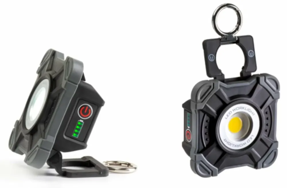 WikuTech WT 1002 Éclairage de chantier LED – Réglable – 1000 Lm – 10 W