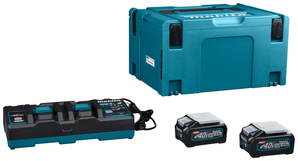 Makita XGT 40V max Li-ion Set de démarrage - 2 batteries 4,0 ah - + Duol Vein in Mbox