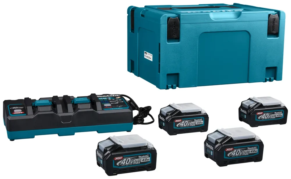 Makita XGT 40V max Li-ion Set de démarrage (4x 4,0 ah) + Duol Vein in Mbox