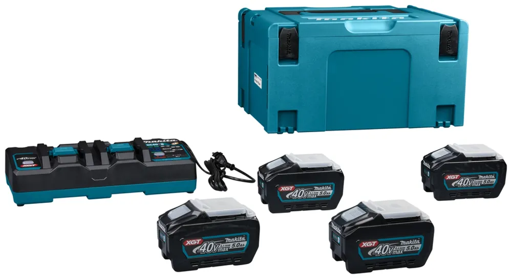 Makita XGT 40V max Li-ion Set de démarrage - 4 batteries 5,0 ah - + Duol Vein in Mbox