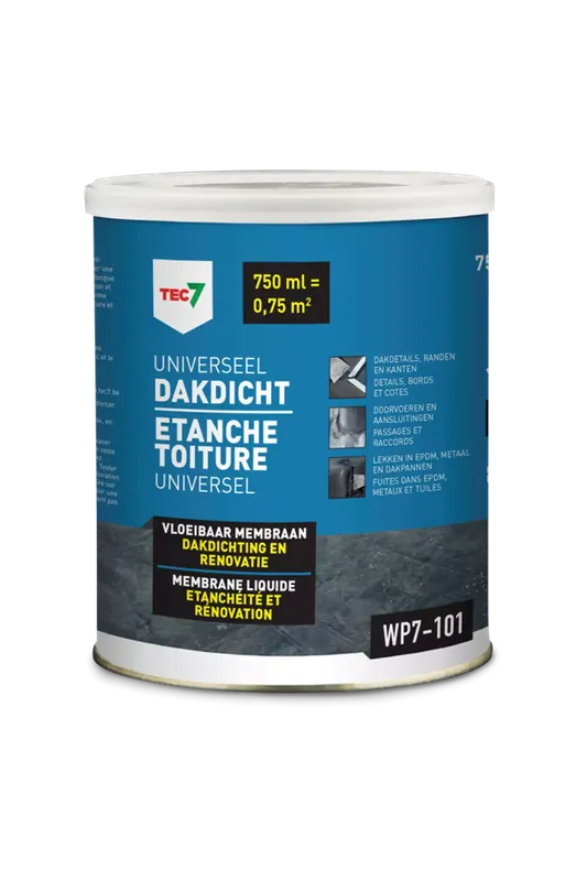 TEC7 WP7-101 Etanche Toiture Universel - bidon 750 ml