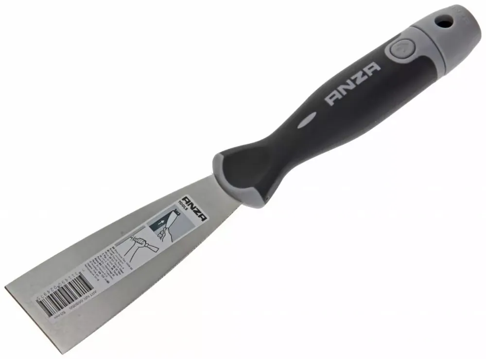 Anza PRO couteau à décaper softgrip inox - 50mm