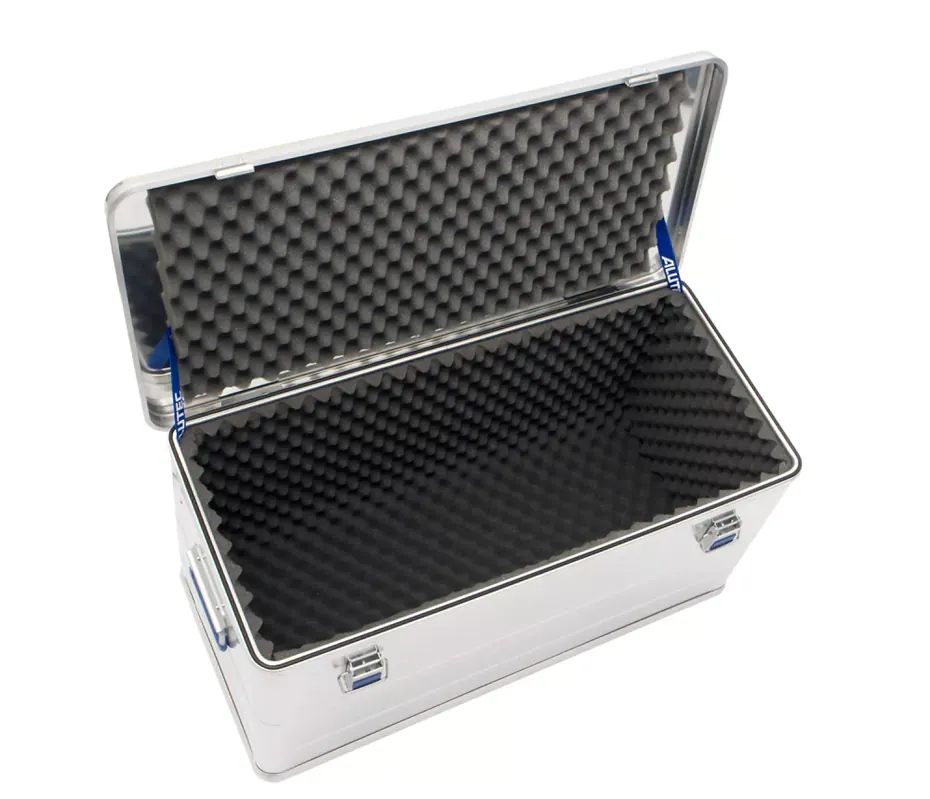 Alutec COMFORT 92 Boîte en aluminium avec mousse de prélèvement - 38,5 x 78 x 39,8 cm