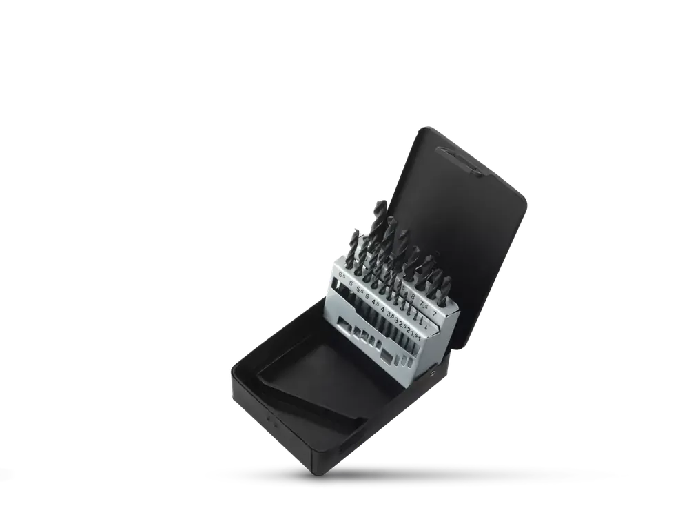 Fit-to-Fix 4000110001 Jeu de forets à métaux - universel - 19 pièces - DIN338 - HSS-R - 1 à 10 mm