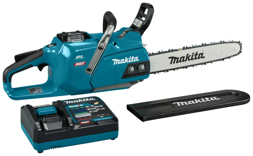 Makita UC011GT101 XGT 40 V Max set de Tronçonneuses (1x 5.0Ah) - 35 cm - sans charbon