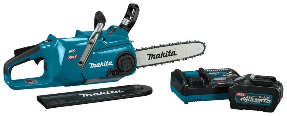 Makita UC014GT101 XGT 40 V Max set de Tronçonneuses (1x 5.0Ah) - 30 cm - sans balais
