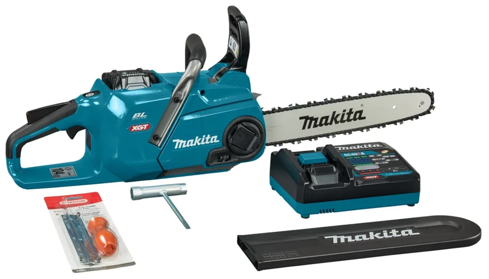Makita UC015GT101 XGT 40 V Max set de Tronçonneuses (1x 5.0Ah) - 35 cm - sans charbon