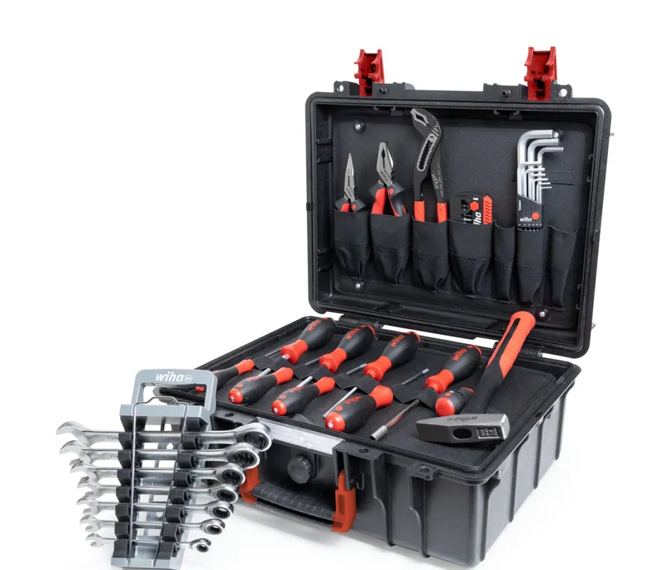 Wiha 45256 Caisse à outils - 46 pièces – Kit de base L pour mécanicien
