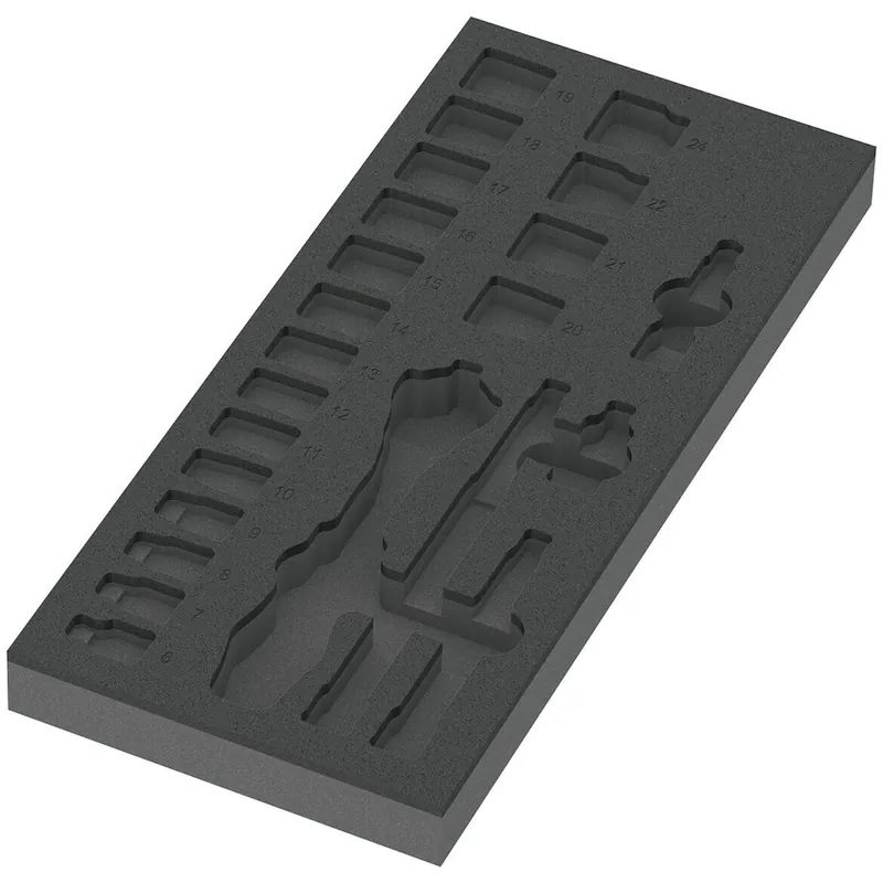 Wera 05137321001 9821 Insert en mousse 8000 B Zyklop set 1