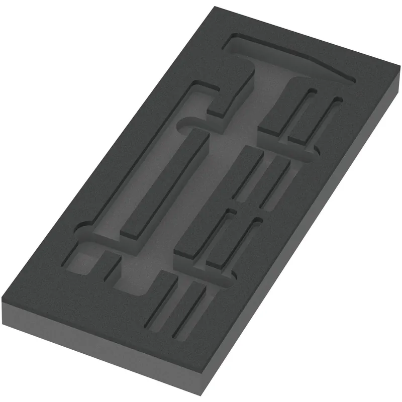 Wera 05137382001 9882 Garniture en mousse Marteau set 1 - vide