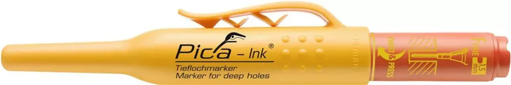 Pica 150/40 Ink - Marqueur pour trous profonds - rouge