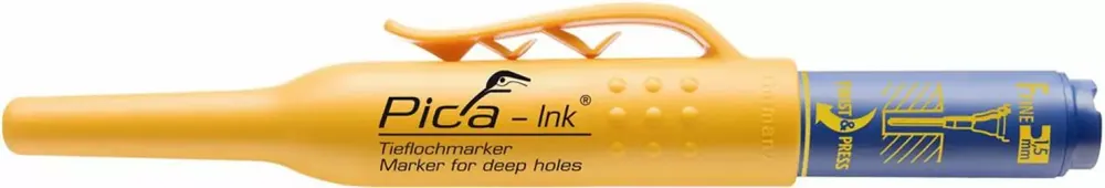 Pica 150/41 Ink - Marqueur pour trous profonds - bleu