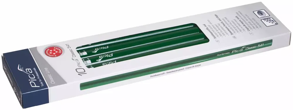 Pica 541/30 Classic - Crayon maçon (10pcs) - 300mm - graphite