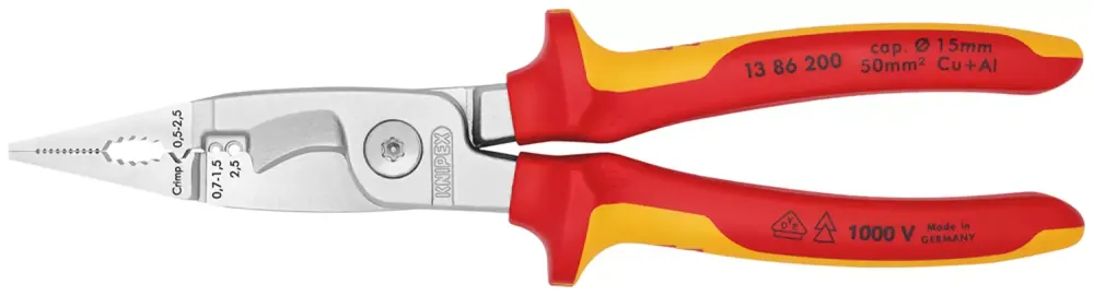 Knipex 1386200 Pince d‘installation - Électro - 200mm