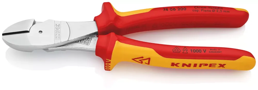 Knipex 74 06 200 VDE Pince coupante diagonale puissante - 200 mm