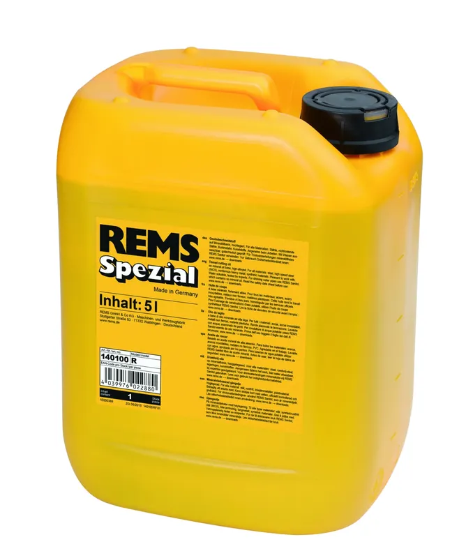 Rems 140100 Spezial Huile de coupe pour filetage - 5L
