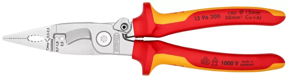 Knipex 1396200 Pinces d‘installation - Électro - 200mm