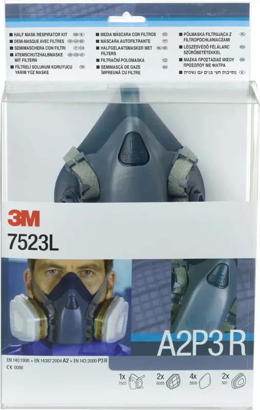 3M 7523L Masque anti-poussière