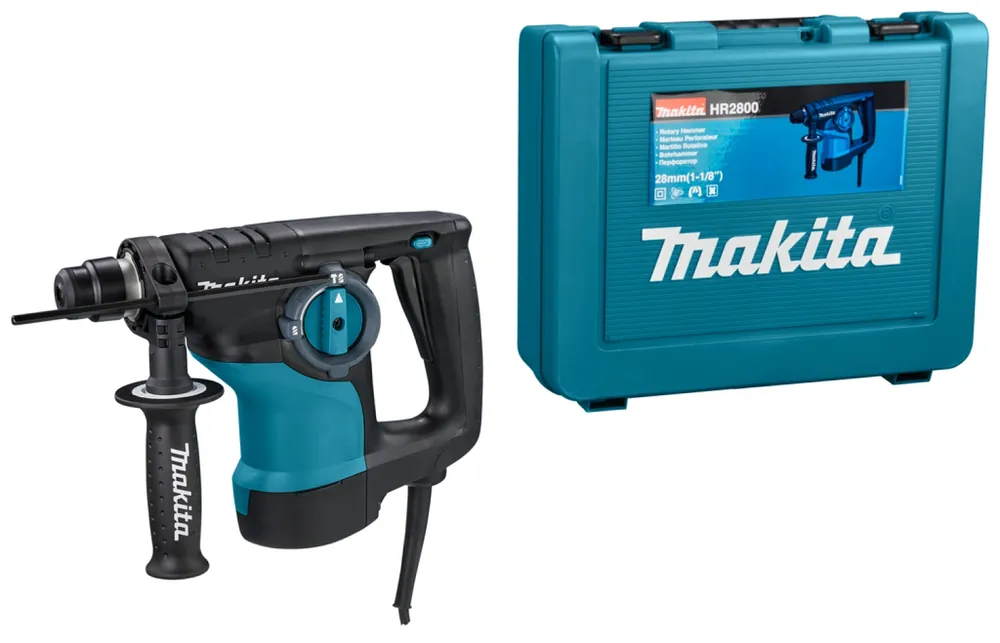 Marteau perforateur SDS-Plus - Makita HR2800 Perforateur - dans Coffret - 800W - 2,8J