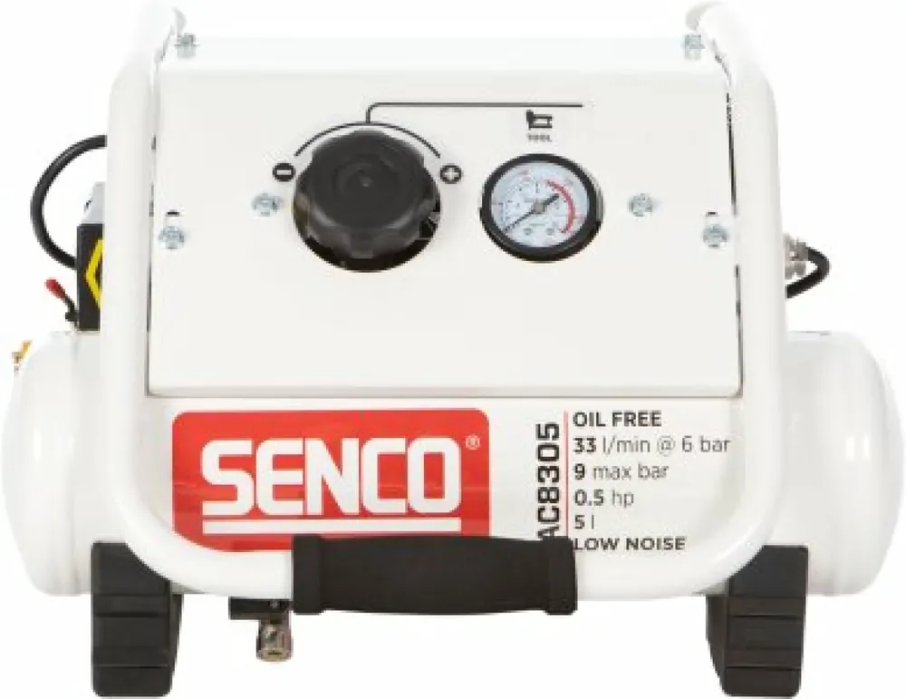 Senco AC8305 - Compresseur d‘air silencieux - 350W - 9 bar - 5L - 33L/m