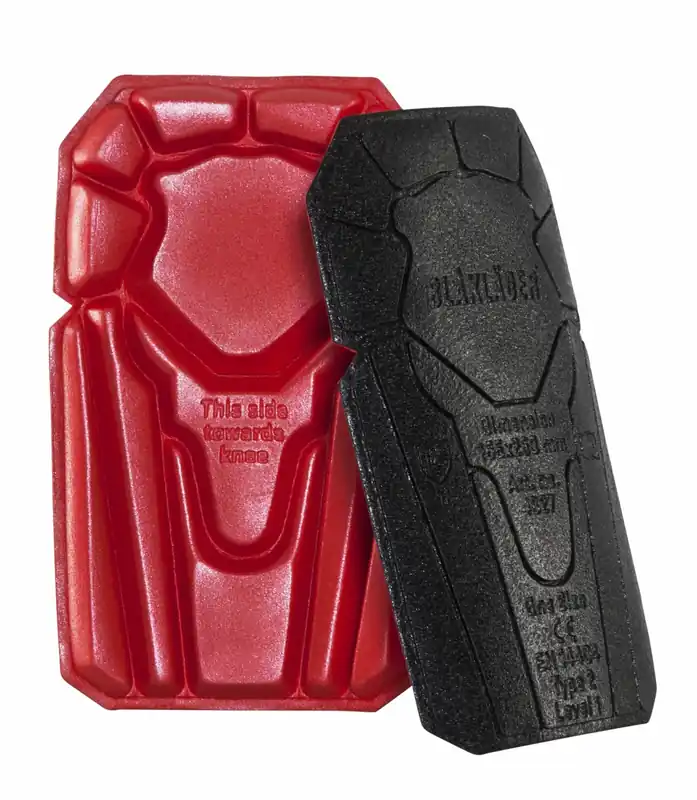 Blåkläder 4027 Genouillères - Taille unique - Noir/Rouge