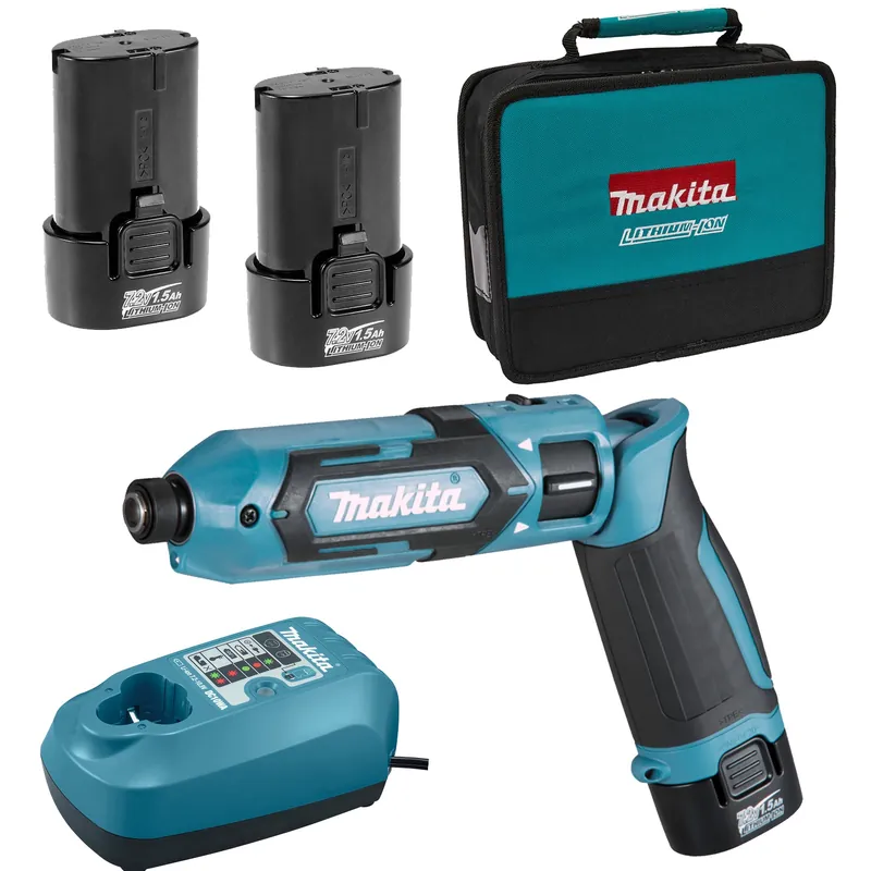 Makita TD022DSE Visseuse à chocs sans-fil - 7,2V Li-ion - 2 batteries 1,5 Ah - Sac