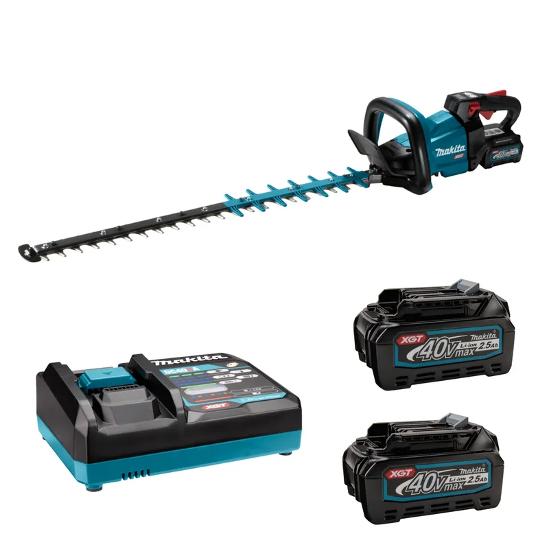 Makita UH005GM201 Taille-haie sans-fil - XGT 40 V max - 2 batteries 4,0 Ah - 750 mm - Version taille