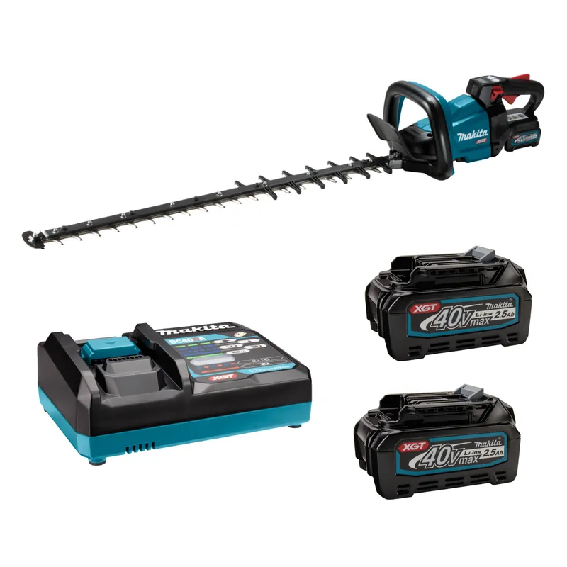 Makita UH007GD201 Taille-haie sans-fil - XGT 40 V Max - 2 batteries 2,5 Ah - 750 mm - Version élagage