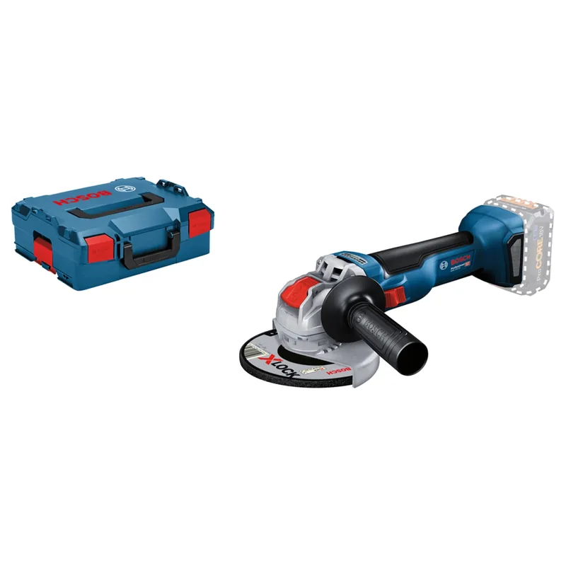 Bosch 06017B0101 - Meuleuse angulaire sans fil GWX 18V-10 C&G - machine seule - capot de protection, poignée