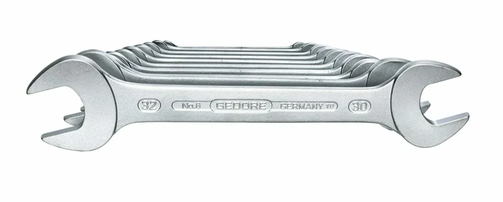 Gedore 6-100 Jeu de clés à fourche 10 pièces - 6-32mm