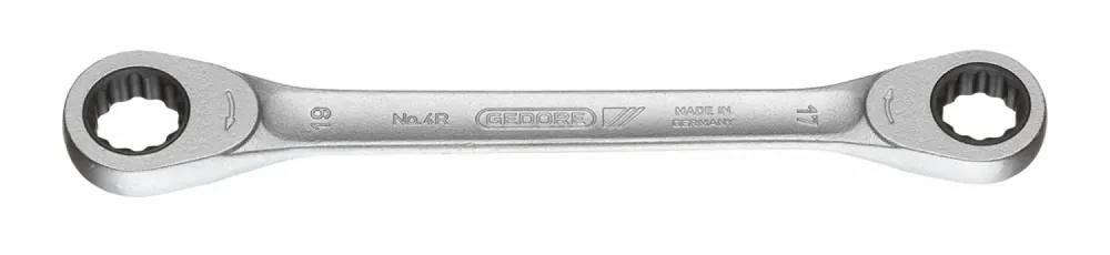 Gedore 4 R 17x19 Clé à cliquet double anneau - 17 x 19mm