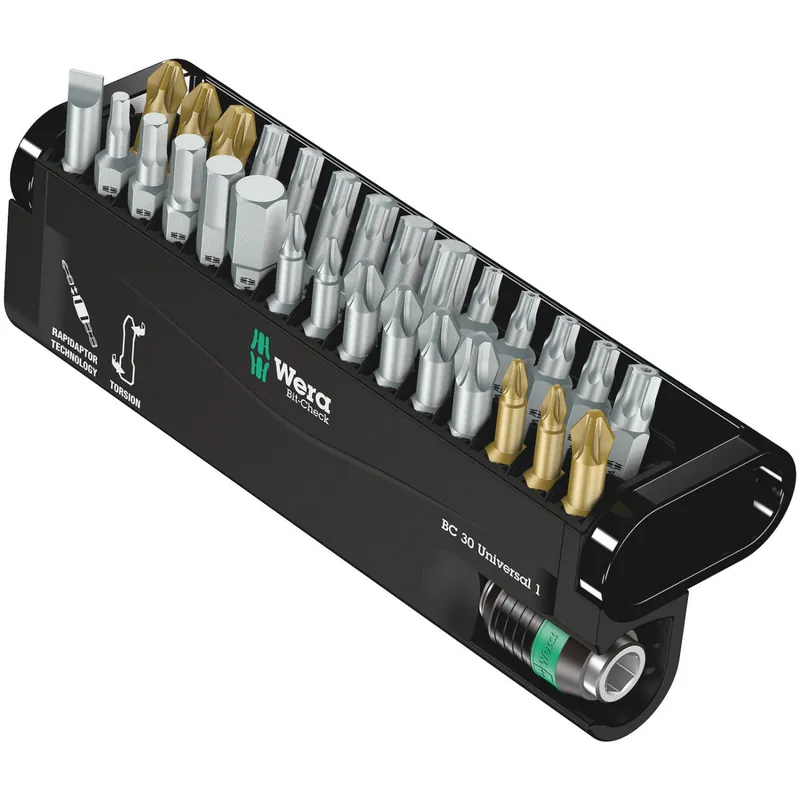 Wera 5056440001 Jeu de 30 embouts Bit-Check Universal