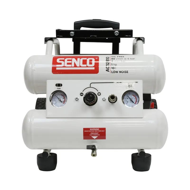 Senco AC12810 - Compresseur d‘air silencieux - 750W - 9 bar - 10L - 80L/m