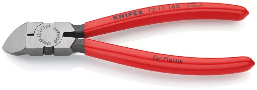 Knipex 7211160 Pince coupante latérale pour plastique - 160 mm