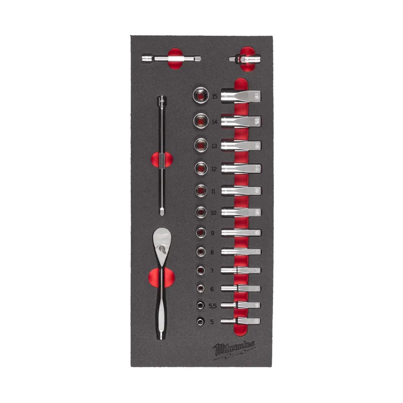 Milwaukee 4932479824 Set de douilles 1/4"