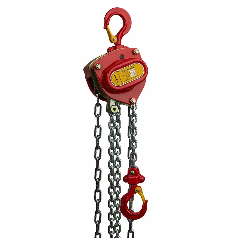 Delta DELTA RED Palan manuel à chaîne Premium - 1 tonne - avec hauteur de levage de 3 mètres