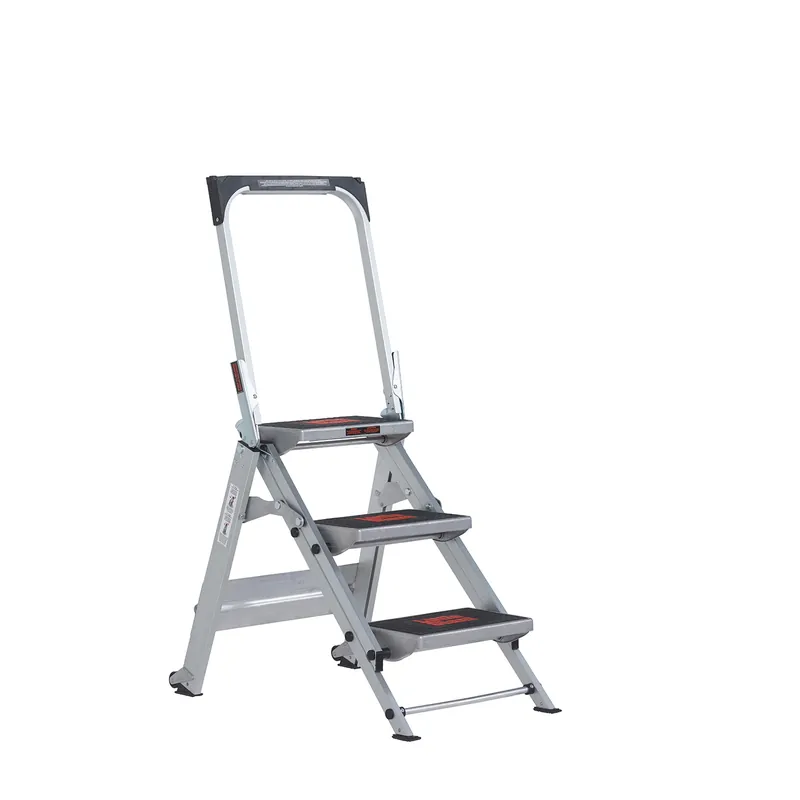 Altrex Safety Escabeau Step 3 - Simple - Aluminium - 3 marches - avec barre d‘appui - hauteur de travail max. 2,65 m