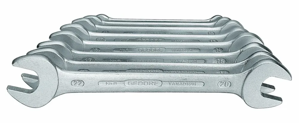 Gedore 6-8 Jeu de clés à fourche 8 pièces - 6-22mm