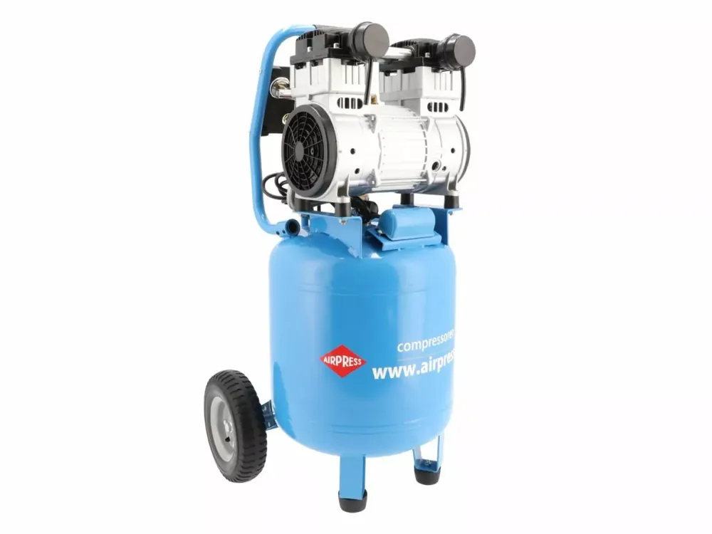 Airpress LMVO 40-250 compresseur vertical silencieux sans huile - 8 bars - 150 l/min - 38 L