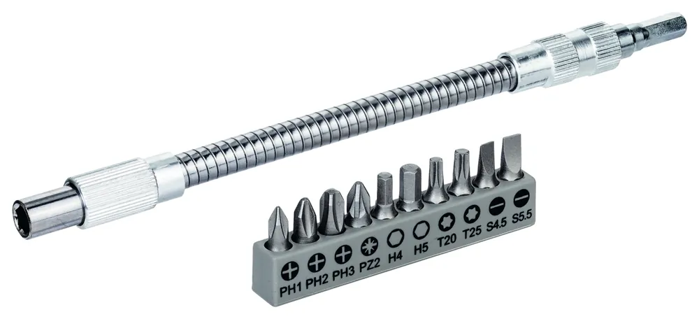 Bosch 2608522376 Jeu de 11 embouts de vissage + rallonge - 200 mm