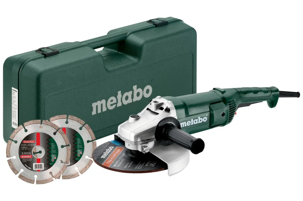 Metabo WE 2200-230 SET DE GRINDER OPERTHABLE CLURS INC.