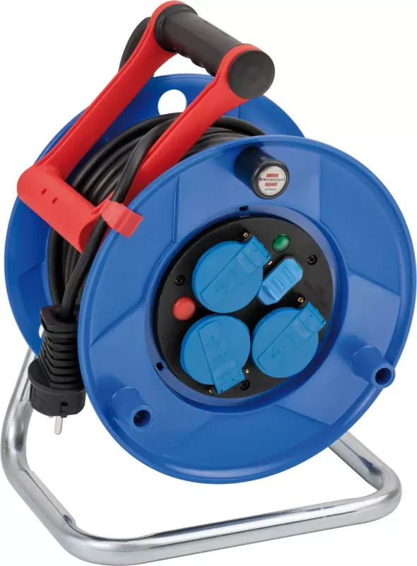 Brennenstuhl 1218584600 Enrouleur de câble Garant IP44 avec USB - 25m - N05V3V3-F 3G1,5