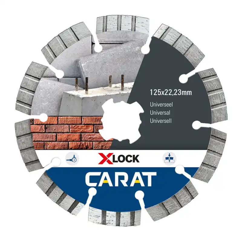 CARAT CUXLOCK125 X-LOCK - Lame de scie diamant universelle - Ø125x22,23mm