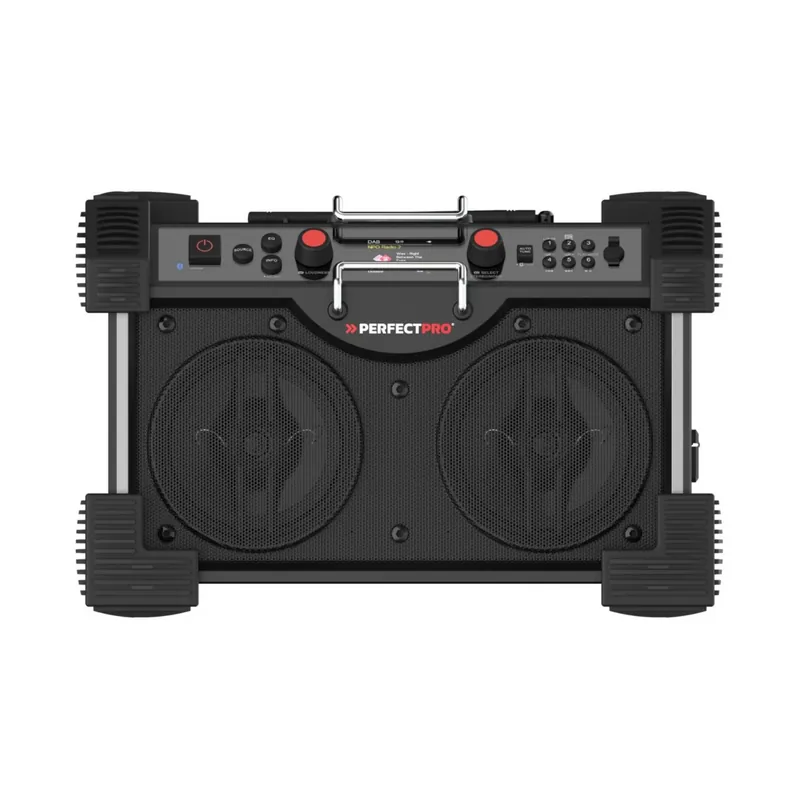 PerfectPro ROCKHART RH4 18V multi batterie Radio de chantier - FM RDS / DAB+ - entrée AUX - Bluetooth