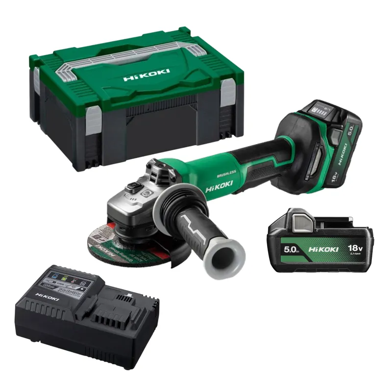 HiKOKI G1813DFWQZ Meuleuse d‘angle Set en HSC 18V Batterie 125mm