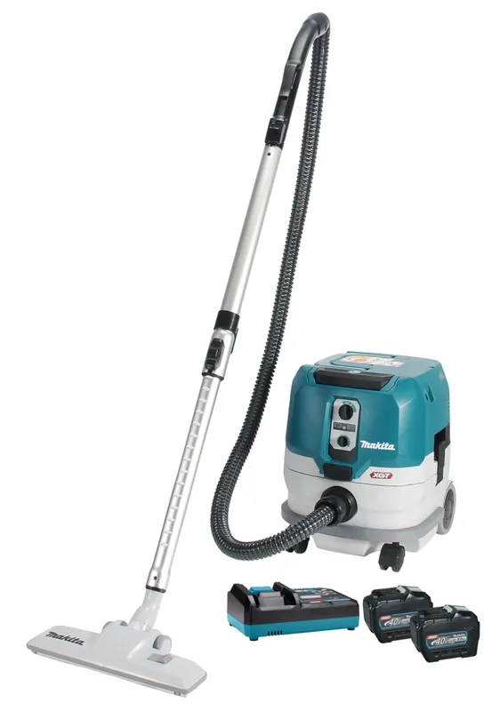 Makita VC005GLT201X XGT 40 V Max Li-Ion batterie Aspirateur (2x 5,0Ah) - Classe L - 8L