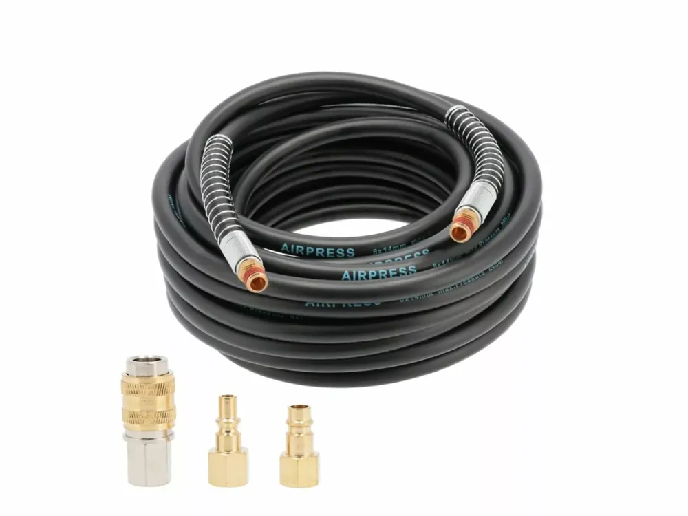 Airpress Tuyau d‘air 20 bar - 1/4" - 15m - 14x8mm - incl nipples