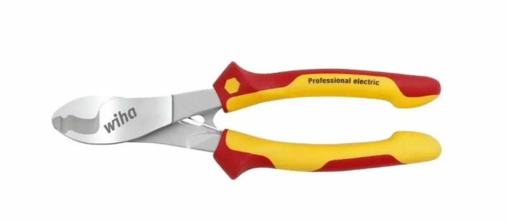 Wiha Z50321006SB Coupe-câble électrique professionnel avec ressort d‘ouverture commutable - 210 mm